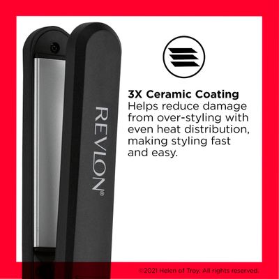 REVLON Perfect Heat Ceramic Digital Flat Iron, 1 inch