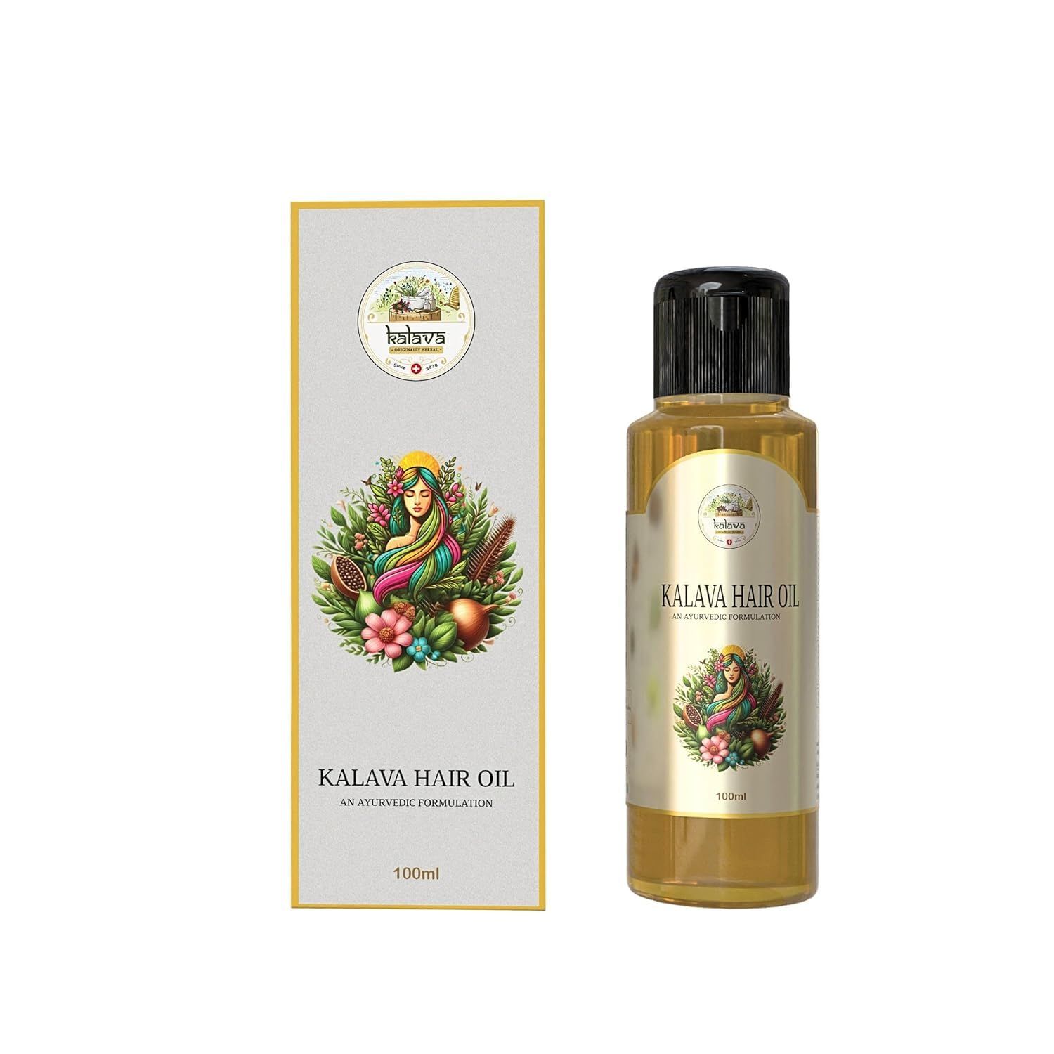 KALAVA Hair Oil 100 Natural Hair Care Oil for Strong, Healthy Hair Scalp Nourishment For Healthy and Strong hair