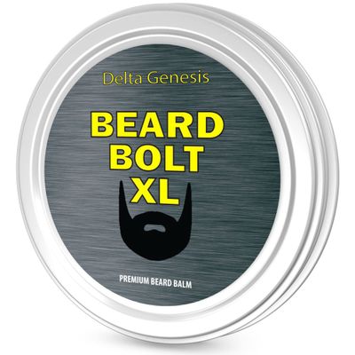 Delta Genesis Beard Bolt XL Styling and Conditioning Hair Product for Men Mustache and Beard Balm Leave-in Conditioner with Jojoba and Argan Oil Stimulates Growth for Maximum Volume