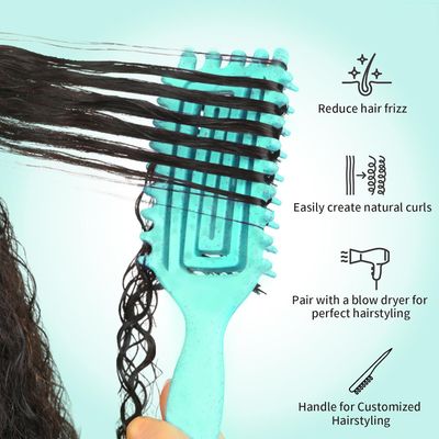 Curly Hair Brush, Curl Defining Brush, Curl Brush for Curly Hair, Hair Brush for Women and Girl Curly Hairstyle, 1PCS