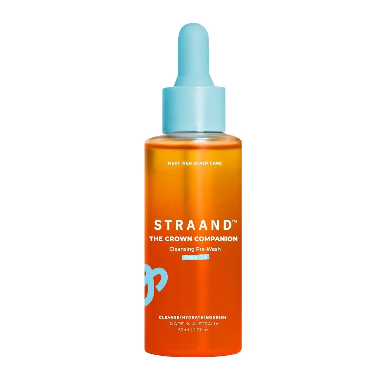 Straand Crown Companion Cleansing Pre-Wash Scalp Oil - Hydrating Oil for Dry Scalp with Hyaluronic Acid, Jojoba Oil Squalane - Pre Shampoo Scalp Detox for Product Build-Up (1.7 fl oz)