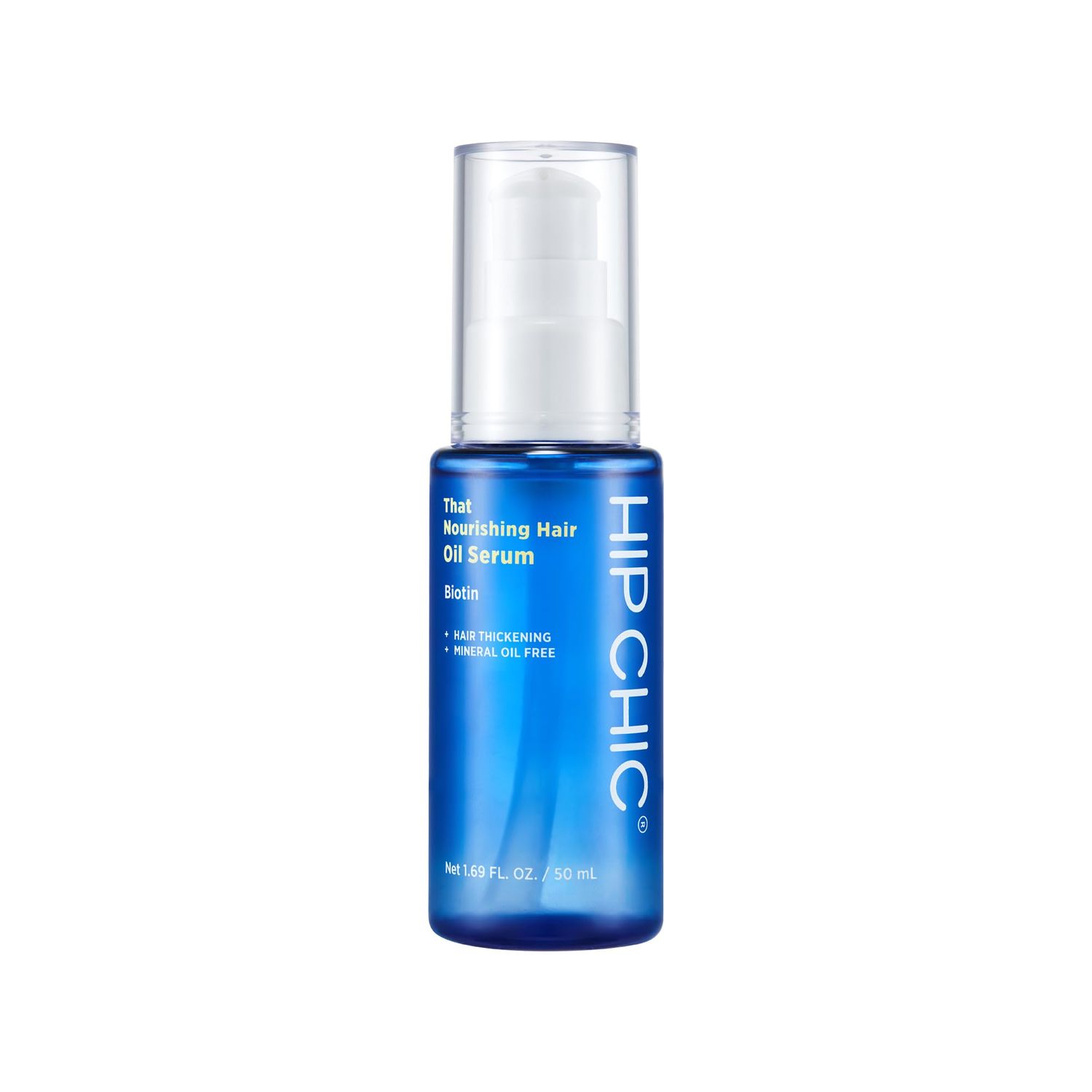HIP CHIC That Nourishing Hair Oil Serum, Non Toxic, Vitamin B7, Biotin, Milk Protein Extract, Silk Amino Acids, Ample Nourishment, Stronger Hair, No Sulfate, 1.69 Fl Oz