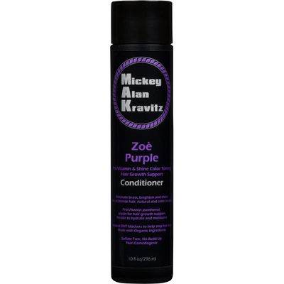 Zoe Purple Pro-Vitamin Shine Color Toning Conditioner with Biotin, Keratin and natural DHT blockers to help stop hair loss for faster hair growth. For all blonde hair, Non Comedogenic