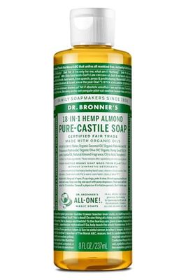 DR. BRONNER&#39;S, CASTILE LIQ SP,OG3,ALMOND 8 Fl Oz EA 1