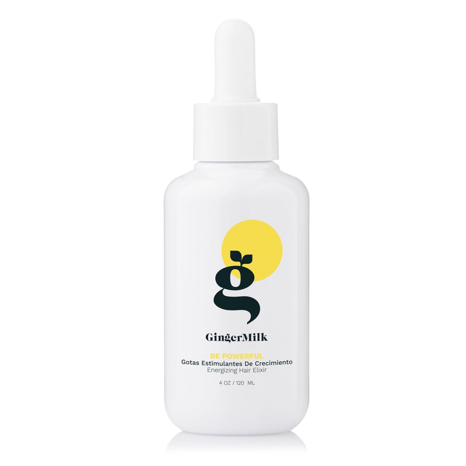 Ginger Root Extract Growth Stimulating Drops and Hair Loss Control Serum Vegan Energizing Hair Elixir Be Powerful (4 fl oz)