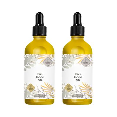 Natural Hair Growth Oil, Hair Growth Serum with Castor, Lavender, Coconut, Rosemary, Nourishing Dry Scalp, Hair Strengthening Oil for Thinning Hair (2PCS)