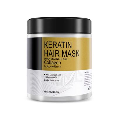 Mijaution Collagen Hair Mask for Damaged Hair - Deep Repair Conditioning Argan Oil Treatment for Curly or Straight Thin Fine Hair 500ml