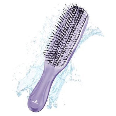 MEXITOP Hair Brush- Shampoo Brush, Wet and Dry Hair Scalp Brush for Women Men, Scalp Brush Hair Scrubber Exfoliator for Dandruff, Wash Hair, Bath(Purple)