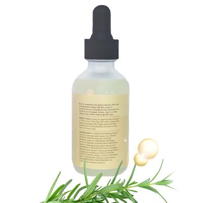 Yuehao Hair oil that promotes growth Rosemary Oil With 20 Biotin, Nourishes The Scalp, Improves Blood Circulation,Rid of Itchy Dry Scalp, Nourishing for Split Ends100 New 2.02 Ounces 60ML