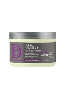 Design Essentials Herbal Complex 4 Hair Scalp Treatment, Alleviate Dry Scalp and Promote Growth, 5 Fl Oz.