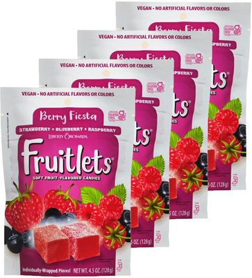 Liberty Orchards Candy Delights - 4 Pack (4 - Pack, Fruitlets - Berry Fiesta)