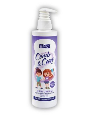 Hair Detangler by Dr. Fischer, Cream Leave-In for Children, Rich in Rosemary Oil and Vitamin B5, For an Easy-To-Comb Hair - 11 fl.oz.