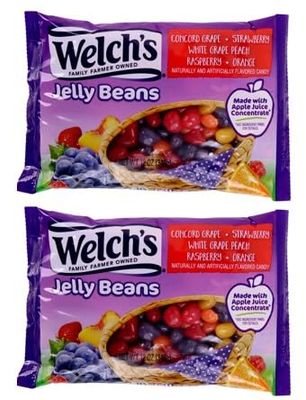 Welch&#39;s Fruit Flavor Jelly Beans, 2 Pack Candy Snacks Sweets, by Frankford Candy