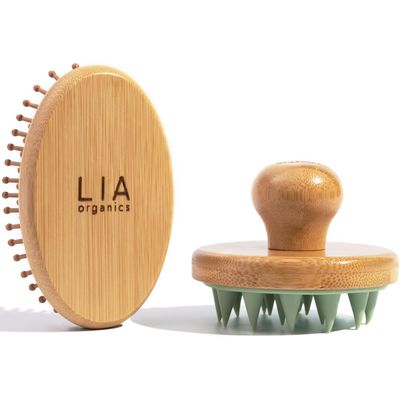 Bamboo Scalp Brush Massager Duo - Stimulates Blood Circulation, Enhances Oil Absorption, Promotes Healthy Hair Growth - Eco-Friendly, Gentle on Scalp, Ideal for Daily Use