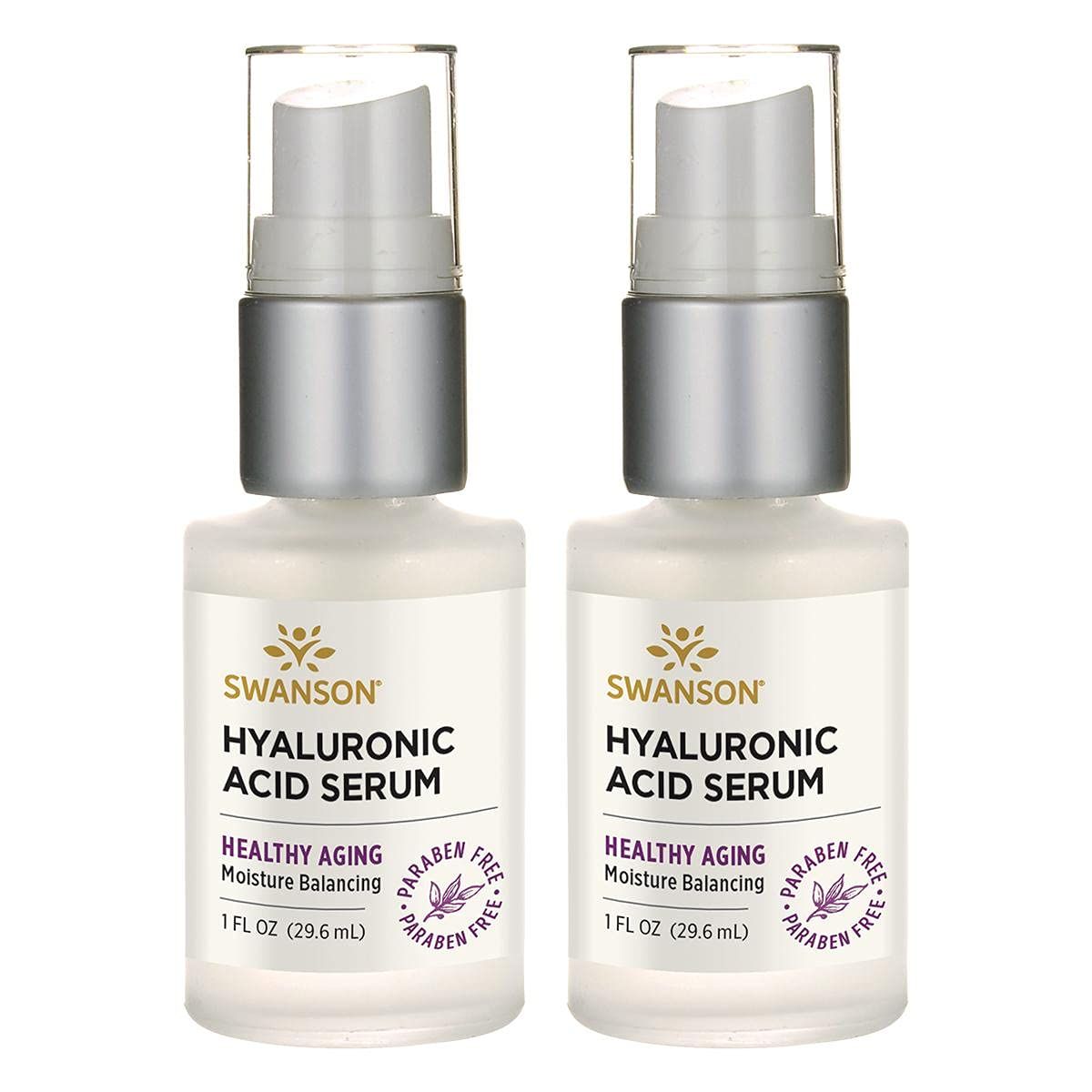 Swanson Hyaluronic Acid Serum 1 fl oz Serum (2 Pack)