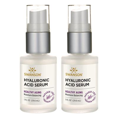 Swanson Hyaluronic Acid Serum 1 fl oz Serum (2 Pack)