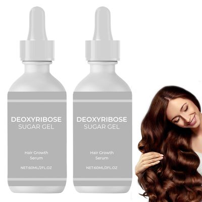 2PCS Deoxyribose Sugar Gel Hair Growth, Deoxy Ribose Sugar Hair Growth 60ml, Hair Growth Serum
