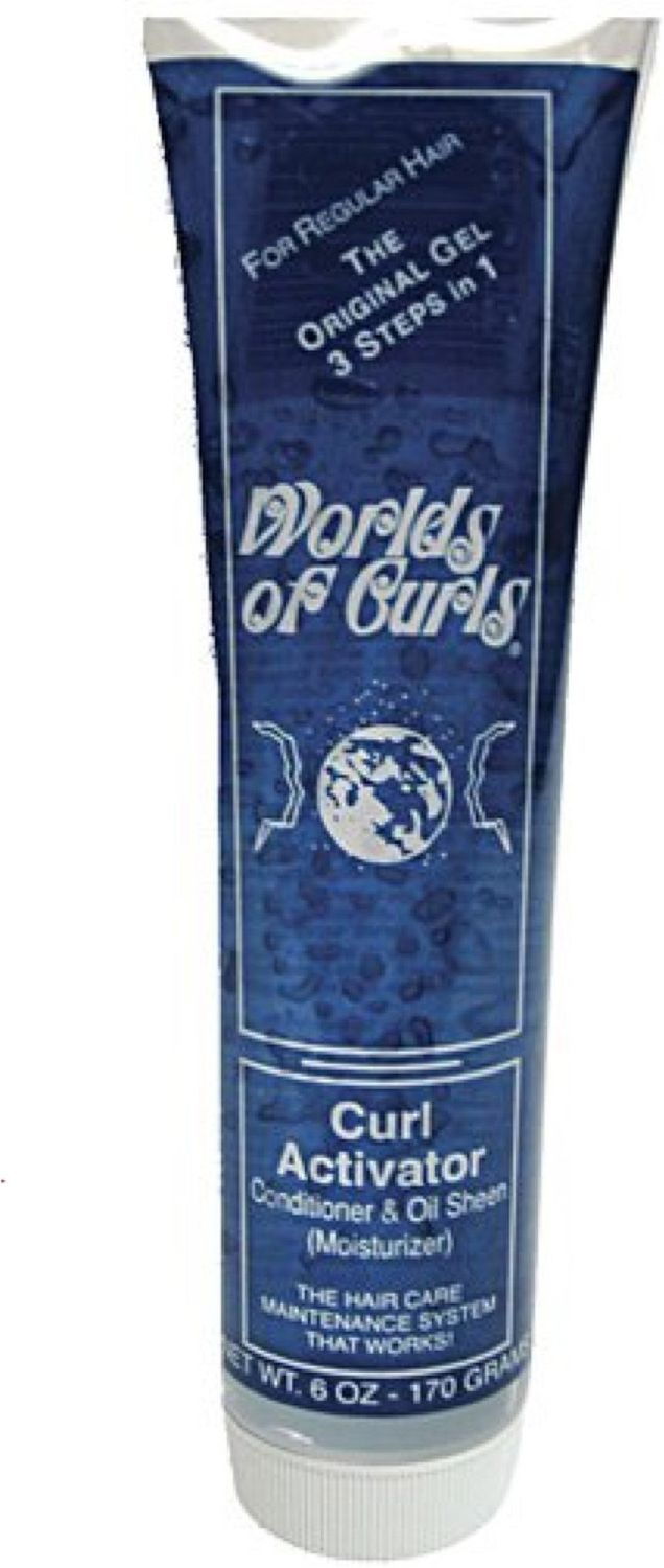 World Of Curls Curl Activator Conditioner Oil Sheen for Regular Hair, 6 Oz