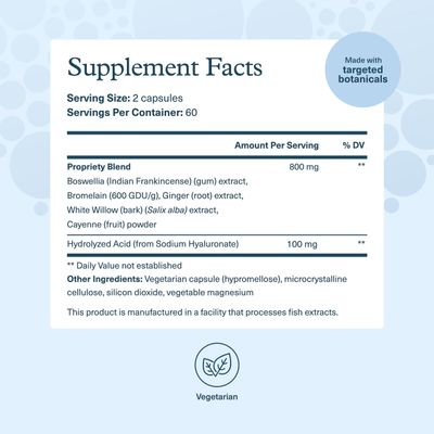 Youtheory Hyaluronic Acid Advanced Formula - Joint Support Supplement with Boswellia Extract - Skin Health Supplement - Dairy, Soy Gluten Free - 120 Vegetarian Capsules