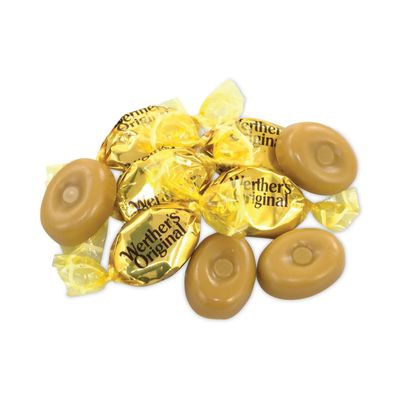 Werther Original Hard Caramels 14 oz Assortment - Foil Wrapped Delicious Candy - Freshly Packed By Snackadilly