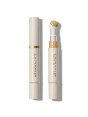SHEGLAM Complexion Boost Concealer Sponge-Head Applicator Matte Liquid Concealer Long Lasting Brightening Color Corrector Weightless All-Day Long Lasting Hydrating Concealer-Shell