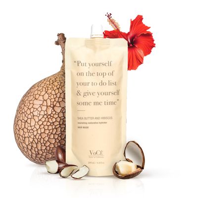 VoC Haircare - Natural Shea Butter Hibiscus Moisture Hair Mask Conditioning, Hydrating, Restorative Treatment for Dry Damaged Hair Non-Toxic, Cruelty-Free, Vegan Haircare (6.8 oz 200 ml)