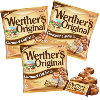 Werther&#39;s Original Hard Caramel Coffee Candy 2.65 OZ (3 Pack)