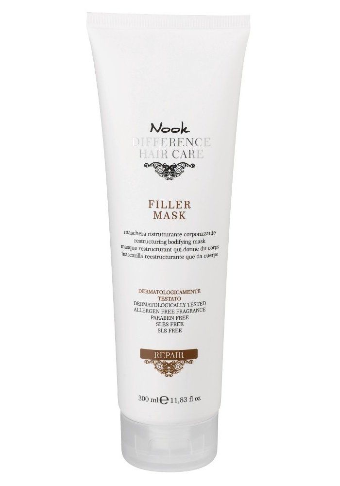 Nook Repair Filler Mask 10.14 oz 300ml restructuring body mask for fine hair