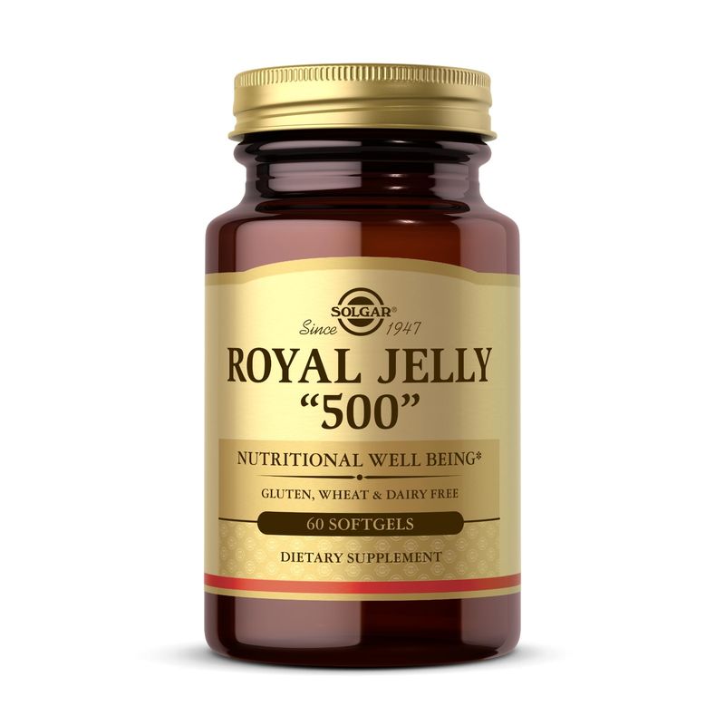 Solgar Royal Jelly &quot;500&quot; - 60 Softgels - Gluten Free, Dairy Free - 60 Servings