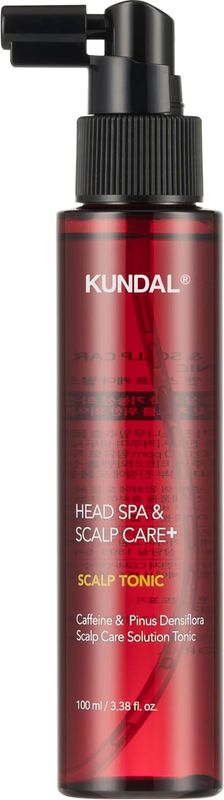 Kundal Caffeine Scalp Tonic - Soothes Scalp, Stimulates Hair Follicles, with Vitamin B3, Tea Tree Peppermint Oil, 3.38 Fl Oz (100ml)