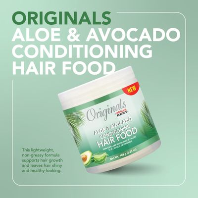 Originals by Africa's Best Aloe Avocado Conditioning Hair Food - for Brittle, Dry Hair, 5.25 oz
