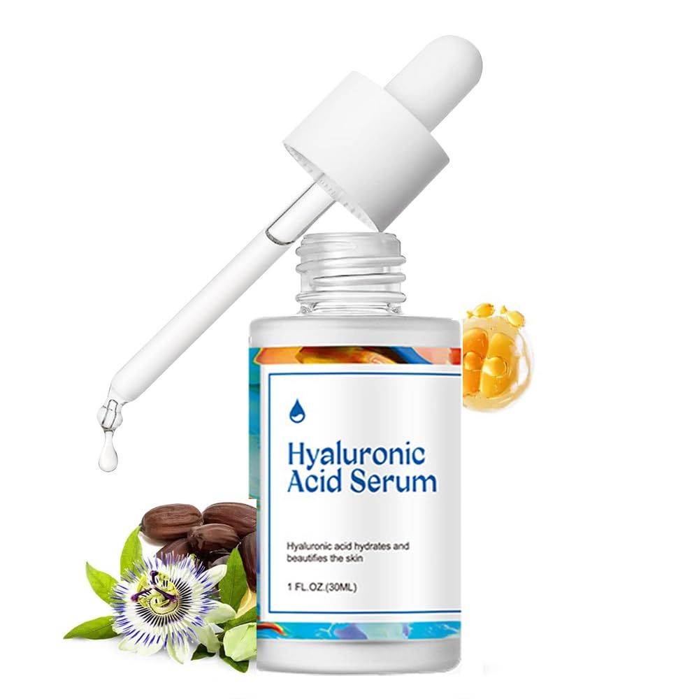 Lynmalrity Hyaluronic Acid Serum for Face, Facial Essence for Moisturizing Skin and Smoothing Fine Lines, 1FL.OZ
