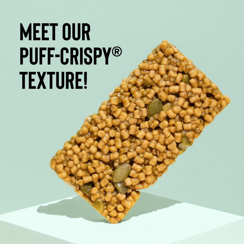 Mezcla Puff Crispy Protein Bars, Gluten Free Vegan Protein Bars, 10g Protein, Alt for Crispy Rice Treat, Granola Bars Breakfast Bars, Healthy Snacks for Adults, Matcha Vanilla, 12 Pack