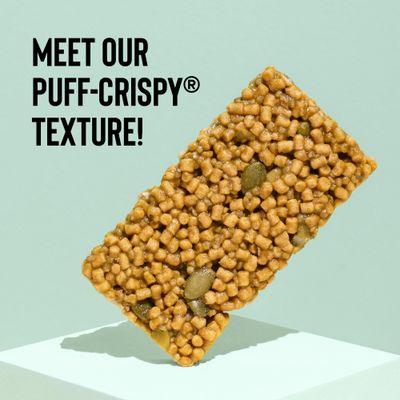 Mezcla Puff Crispy Protein Bars, Gluten Free Vegan Protein Bars, 10g Protein, Alt for Crispy Rice Treat, Granola Bars Breakfast Bars, Healthy Snacks for Adults, Matcha Vanilla, 12 Pack