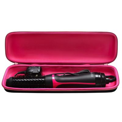 LTGEM EVA Hard Case for Revlon One Step Root Booster Round Brush Dryer and Hair Styler - Travel Protective Carrying Storage Bag, Pink