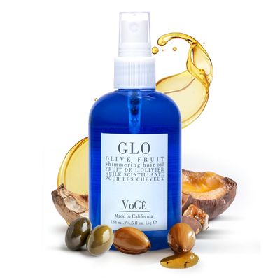 VoC Haircare Glo Shimmering Hair Oil Olive Fruit Nourishing and Shine Spray, Anti-Aging, Hydrating, Hair Gloss, Hair Shine Spray, Hair Oil Spray (4.5 fl oz 134 ml)