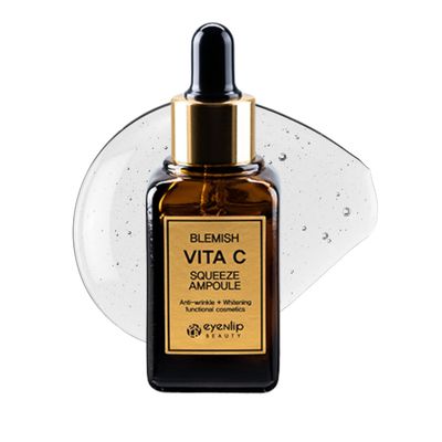 eyeNlip Vita C Squeeze Ampoule 1.01oz - Korean Skincare with Niacinamide Hyaluronic Acid for Intense Hydration Deep Moisture
