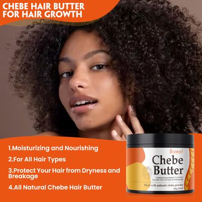Brzeaf Vegan Chebe Butter for Hair Growth With Rosemary Oil 3.6 Oz All-Natural Ingredients, Moisturizing, Thickening, for All Hair Types, Deep Conditioning