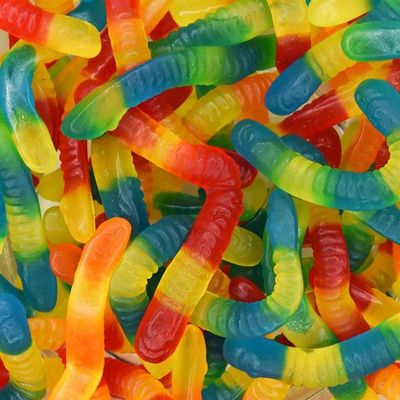 Sugar Free Gummy Worms - 2.2 Lbs Gourmet Chewy Candy Assortment Family Bulk Bag Fruity Unwrapped Flavors, Keto And Diabetic Friendly, Premium European Gummy Bulk Snacks (35.2oz)