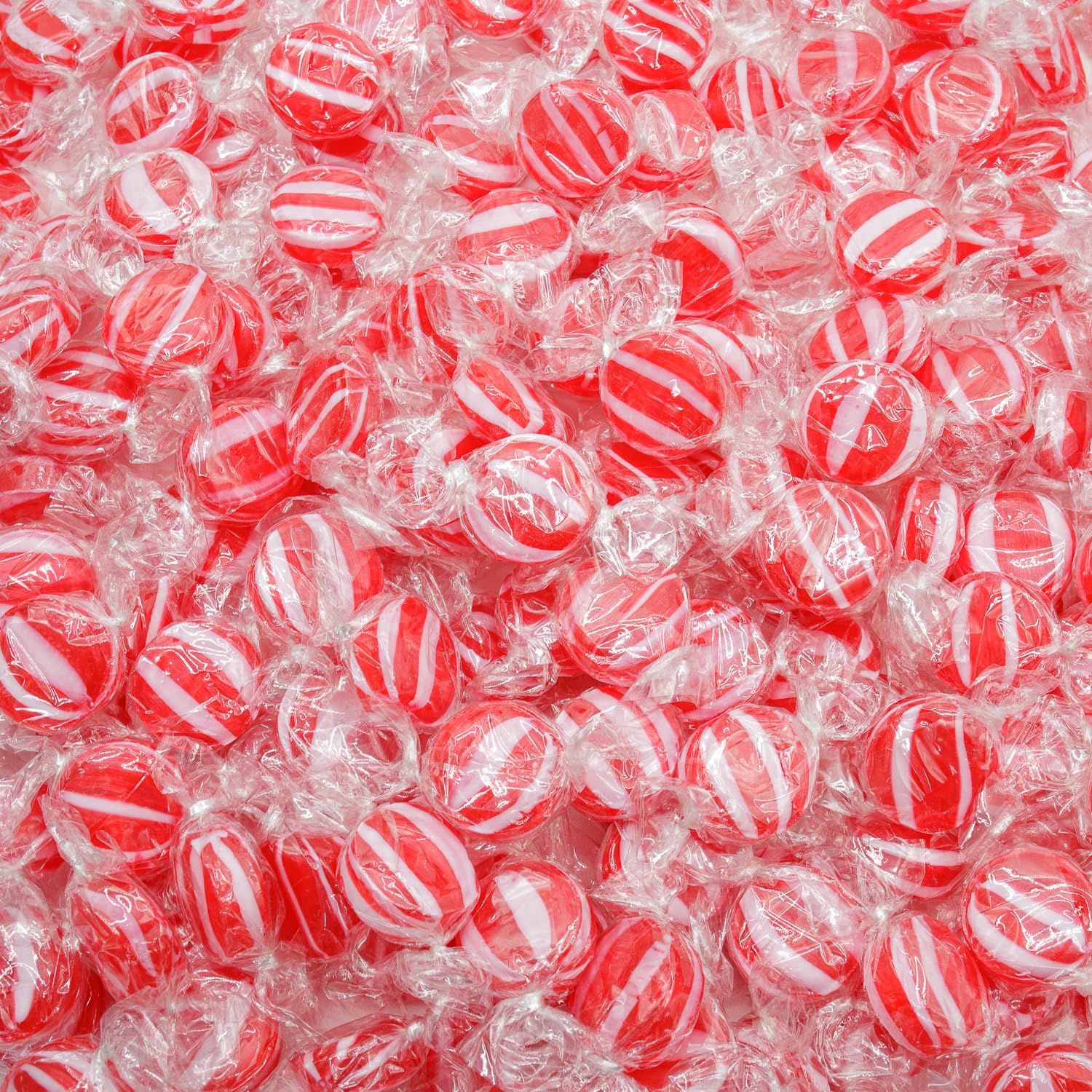 Cinnamon Discs Hard Candy 2 lb - Bulk Candy in Resealable Bag, Individually Wrapped for Freshness, Old Fashioned, Bold Flavor