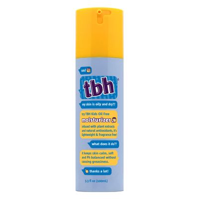 TBH Kids Oil Free Face Moisturizer for Girls and Boys - Vitamin C, Peptides, and Hyaluronic Acid - Natural Ingredients, Made for Tweens - Sulfate, Paraben Free - 12 oz