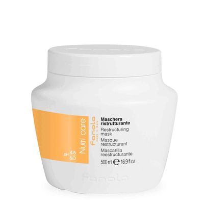 Fanola Deep Conditioning Hair Mask for Damaged Hair - Hydrating Treatment Enriched with Milk Proteins - Softens Restores Dry, Frizzy Damaged Strands - Nourishes Detangles (16.9 Fl oz)