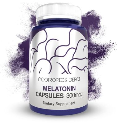 Melatonin Capsules 300mcg 120 Pills Supports Healthy Sleep Cycles Promotes Relaxation Natural Sleep Aid Supplement