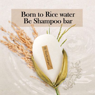 mimosu Hair Growth Shampoo Bar, Fermented Rice Water 2-in-1 Shampoo Conditioner, 5oz, Unscented, pH Balanced, Solid Bar for Oily Hair, Korean Hair Care