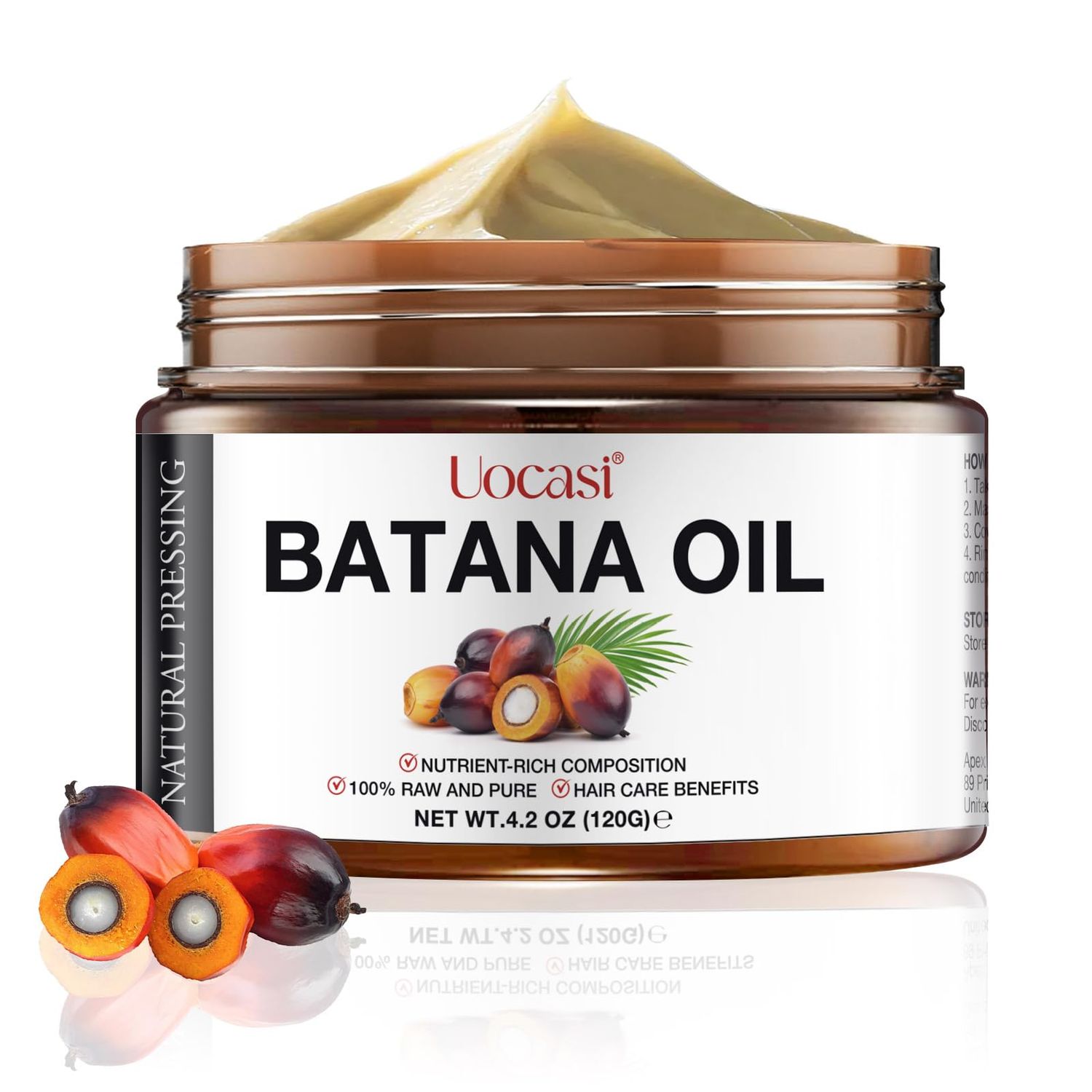 Xaarty Batana Oil, 100 Pure and Natural, 4.2 Oz - Stimulates Growth, Thickens Strands, Prevents Dry Hair Hair Loss