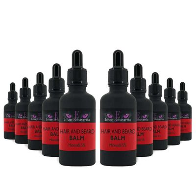 Treatment for Beard and Hair Minoxidil 5, with Bergamot. 10 Bottles of 50ml each. Buy at a wholesale price!