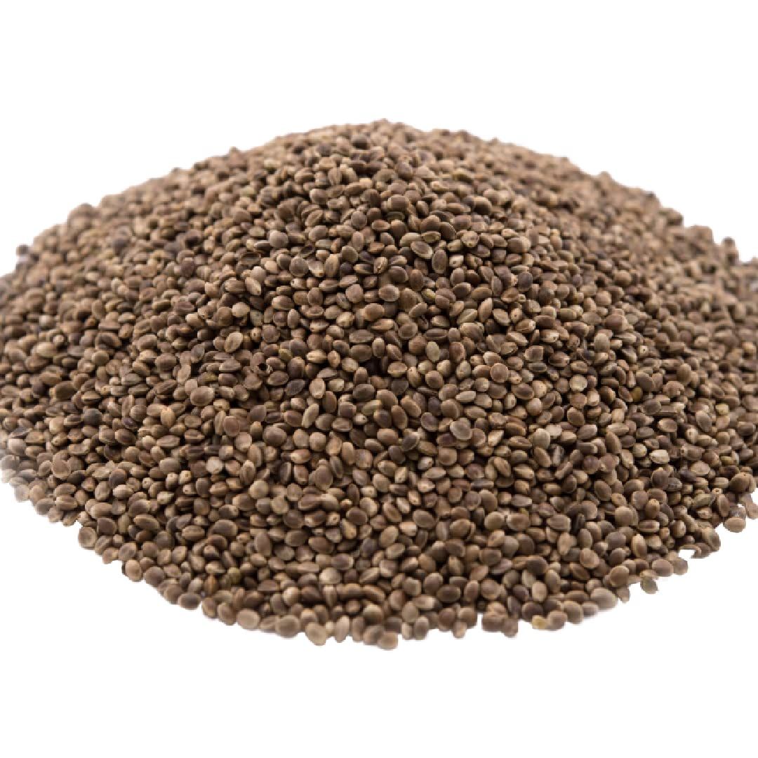 GERBS Roasted Unsalted Whole Hemp Seeds 2 LBS. Premium Grade Resealable Bulk Bag High in Magnesium, Protein Fiber Gluten Peanut Tree Nut Free