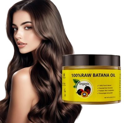 Raw Batana Oil Dr. Sebi Approved Organic Raw Oil for Hair Growth - 100 Pure Natural for Damaged Hair