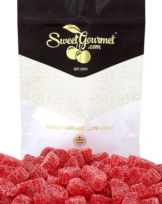 SweetGourmet Cherry Fruit Slices Bulk Jelly Candy 1 Pound