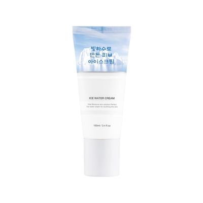 LIZK Ice Water Cream - Cooling Hydration Moisturizer for Dry Skin, Hyaluronic Acid, Peptides, Glacial Water, Soothing Refreshing (3.4 fl. oz.)